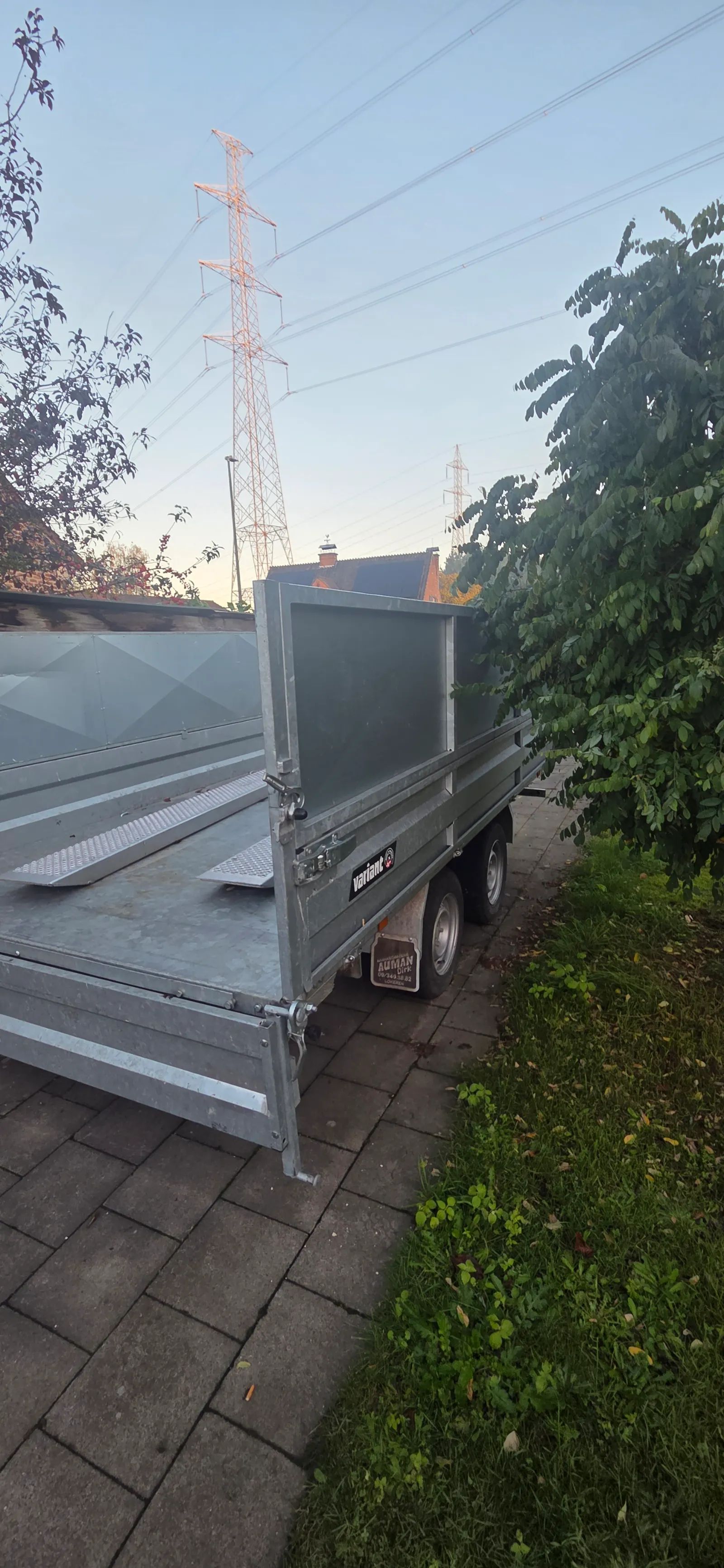 Aanhangwagen kipper