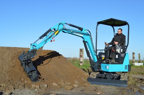 Minigraver 1,9 ton Airman AX19U (canopy)