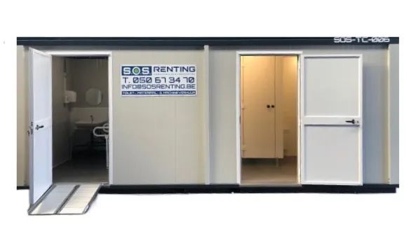 Toiletcontainer - 3W1P + 1MV