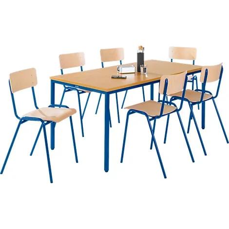 Tafel met 6 stoelen
