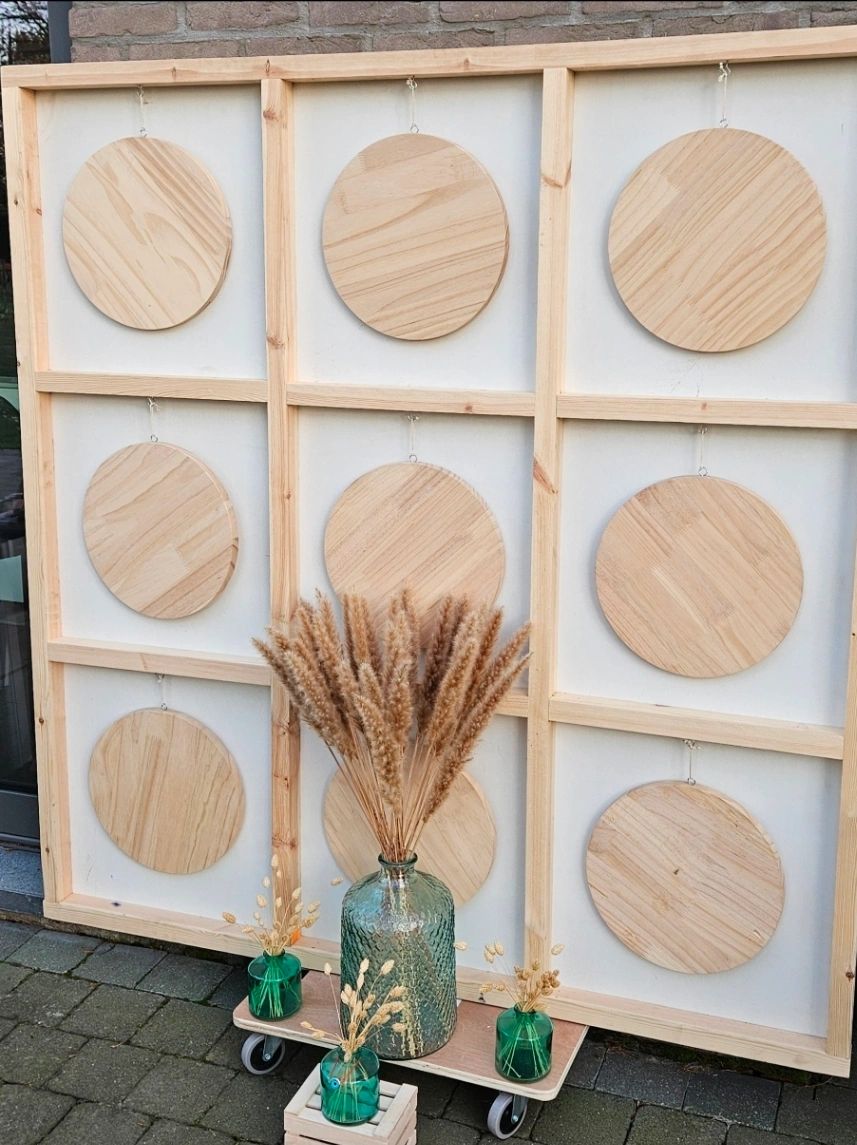 XL Themabord in hout met afneembare items