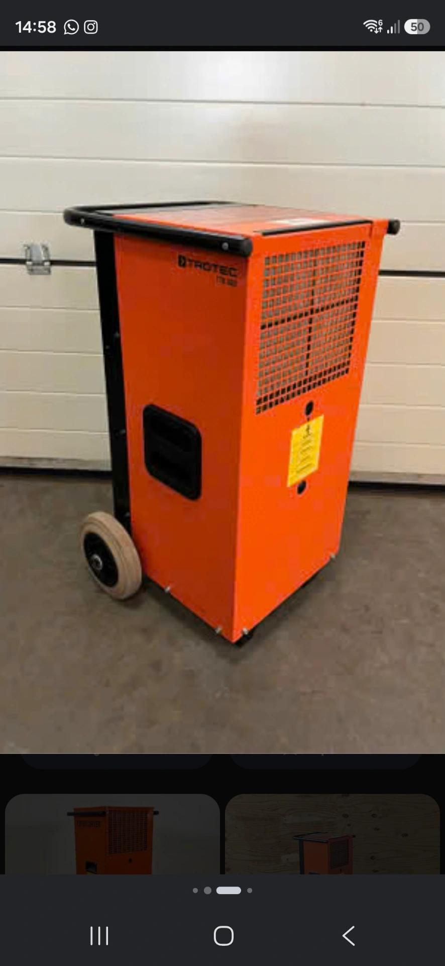 Trotec bouwdroger 75l/24uur