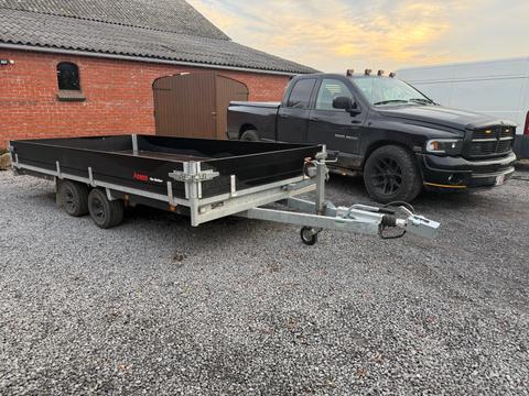 Aanhangwagen dubbelas geremd