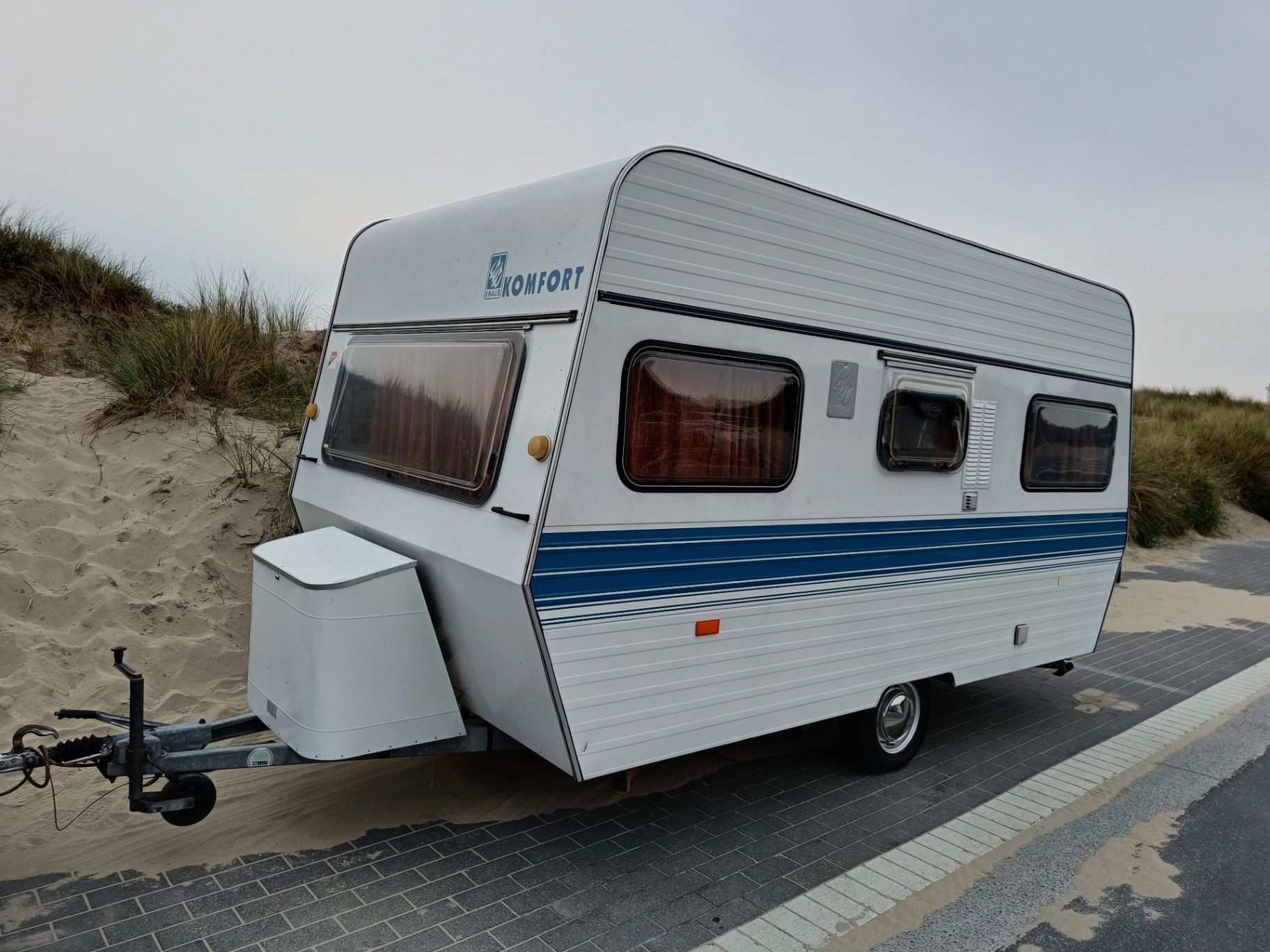 Vernieuwde caravan 3 pers