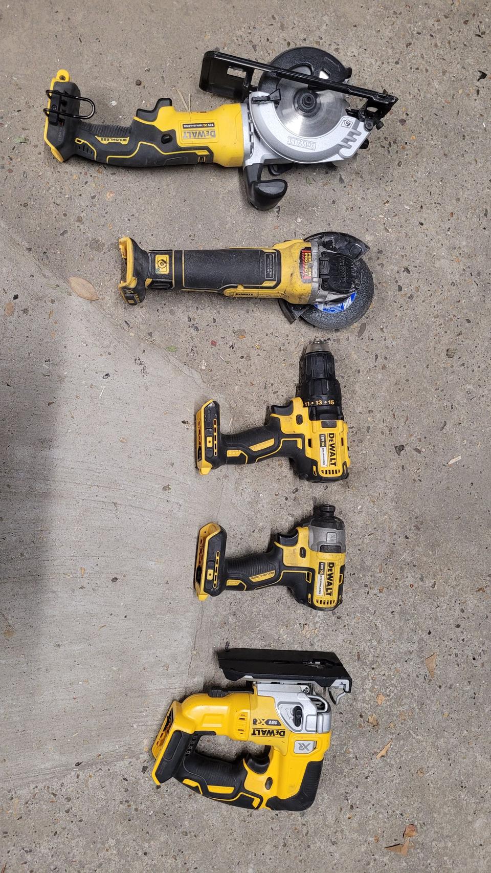 Dewalt handgereedschap op batterij