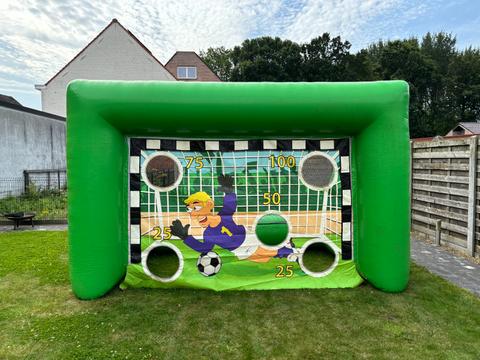 Opblaasbaar groot voetbalgoal