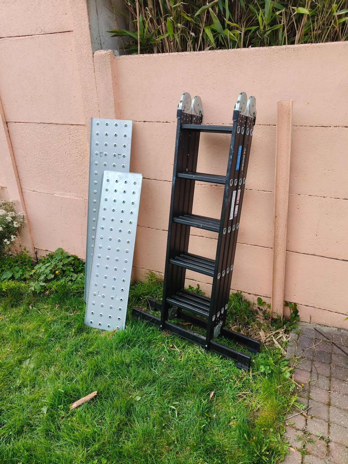 Vouwladder met platform