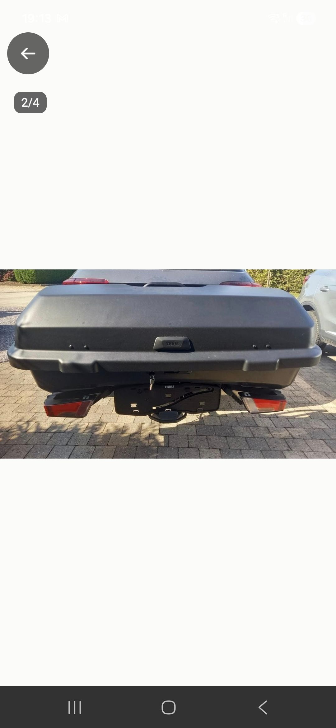 Bagagebox en fietsendrager