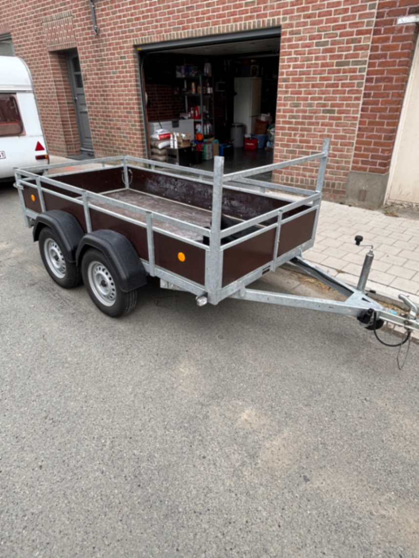 Aanhangwagen dubbelas 750kg
