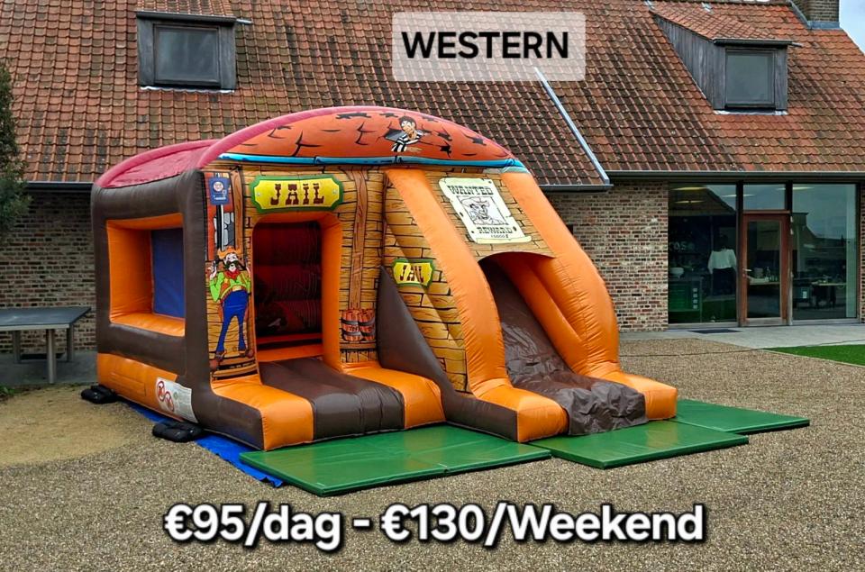 Springkasteel Western