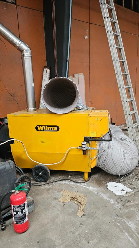 Wilms Heater met Afvoersysteem