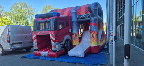 Springkasteel thema brandweer