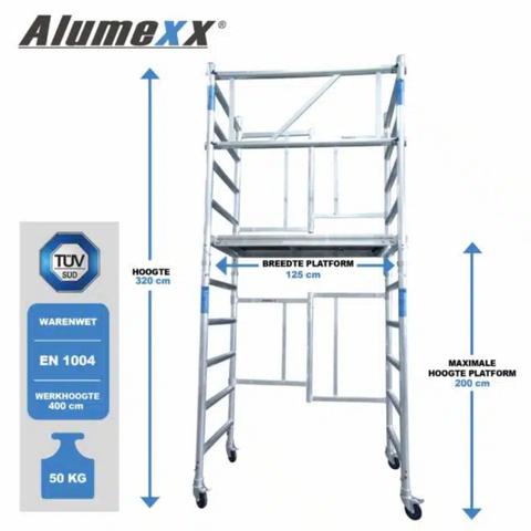 ALX X-up kamersteiger 4 meter WH