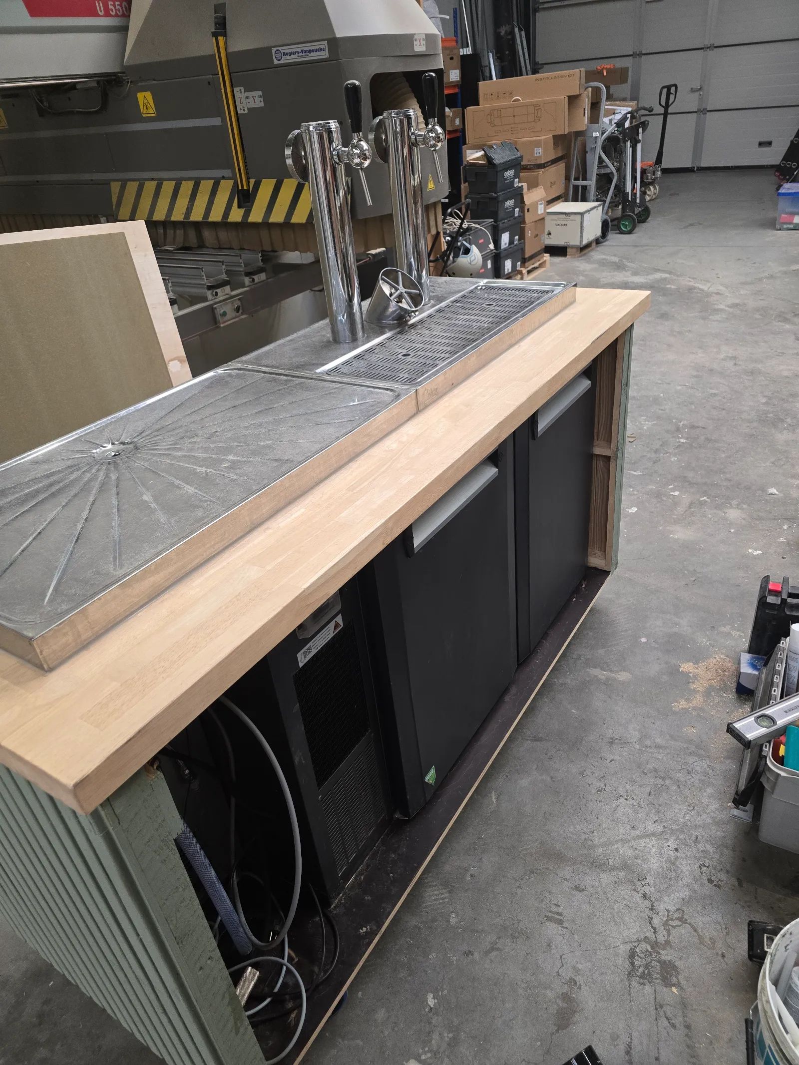 Mobiele tap installatie