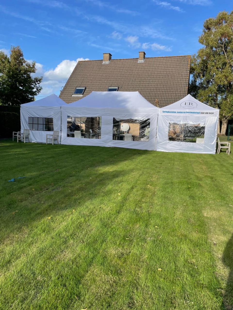 PARTY-/VOUWTENTEN HUREN – 3×3 / 3×6 / 4×8 m