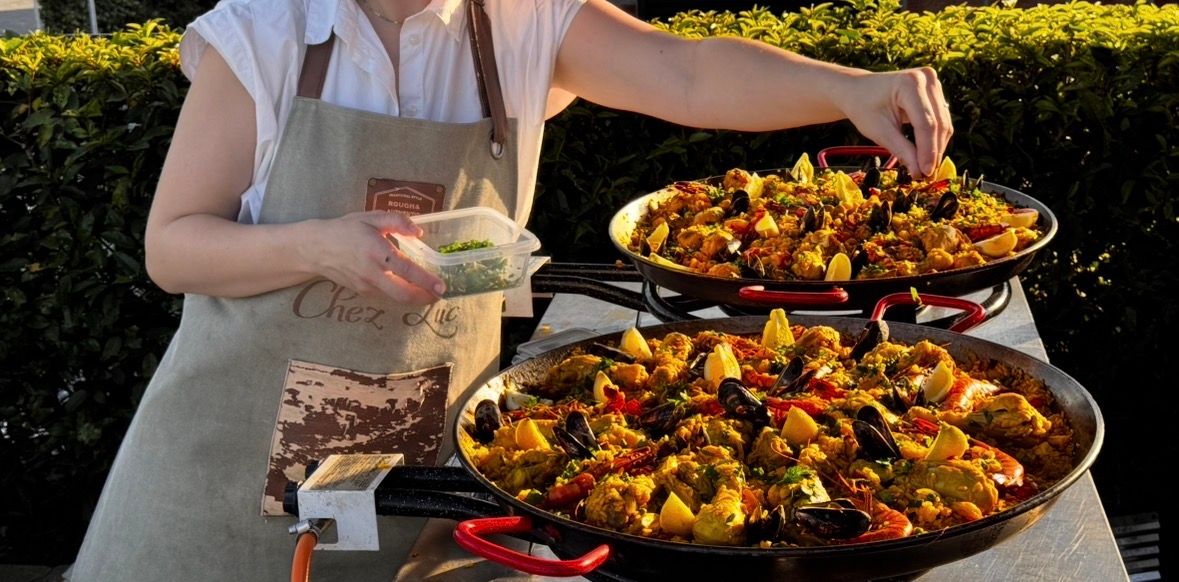Paella pannen met branders