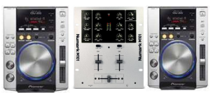 Dubbele CD Speler + Numark mixer