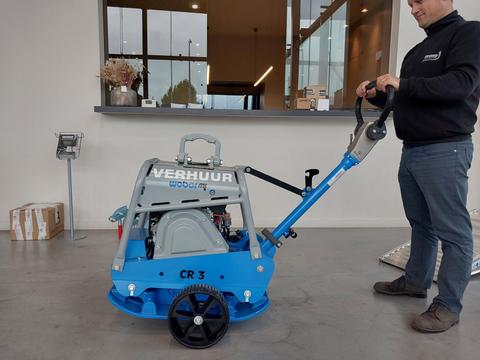 Trilplaat 225 kg Weber CR3-E reversibel (diesel)