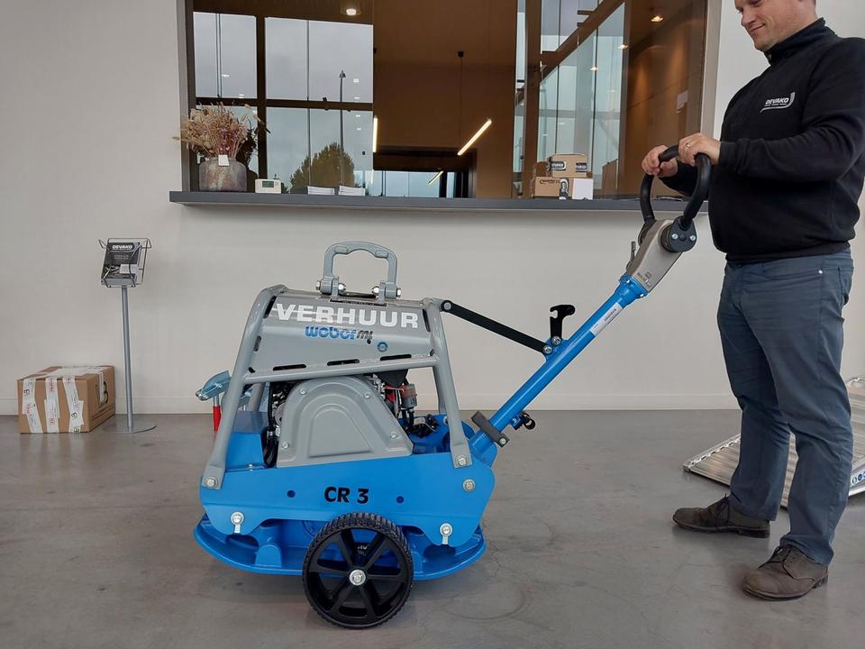 Trilplaat 225 kg Weber CR3-E reversibel (diesel)