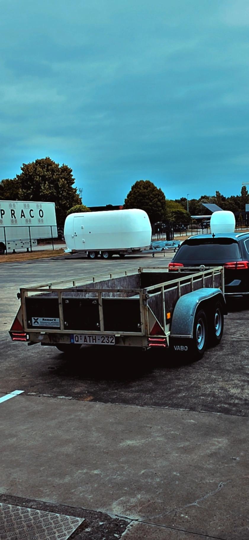 Aanhangwagen BE 2700kg MTM met optie oprijplaat