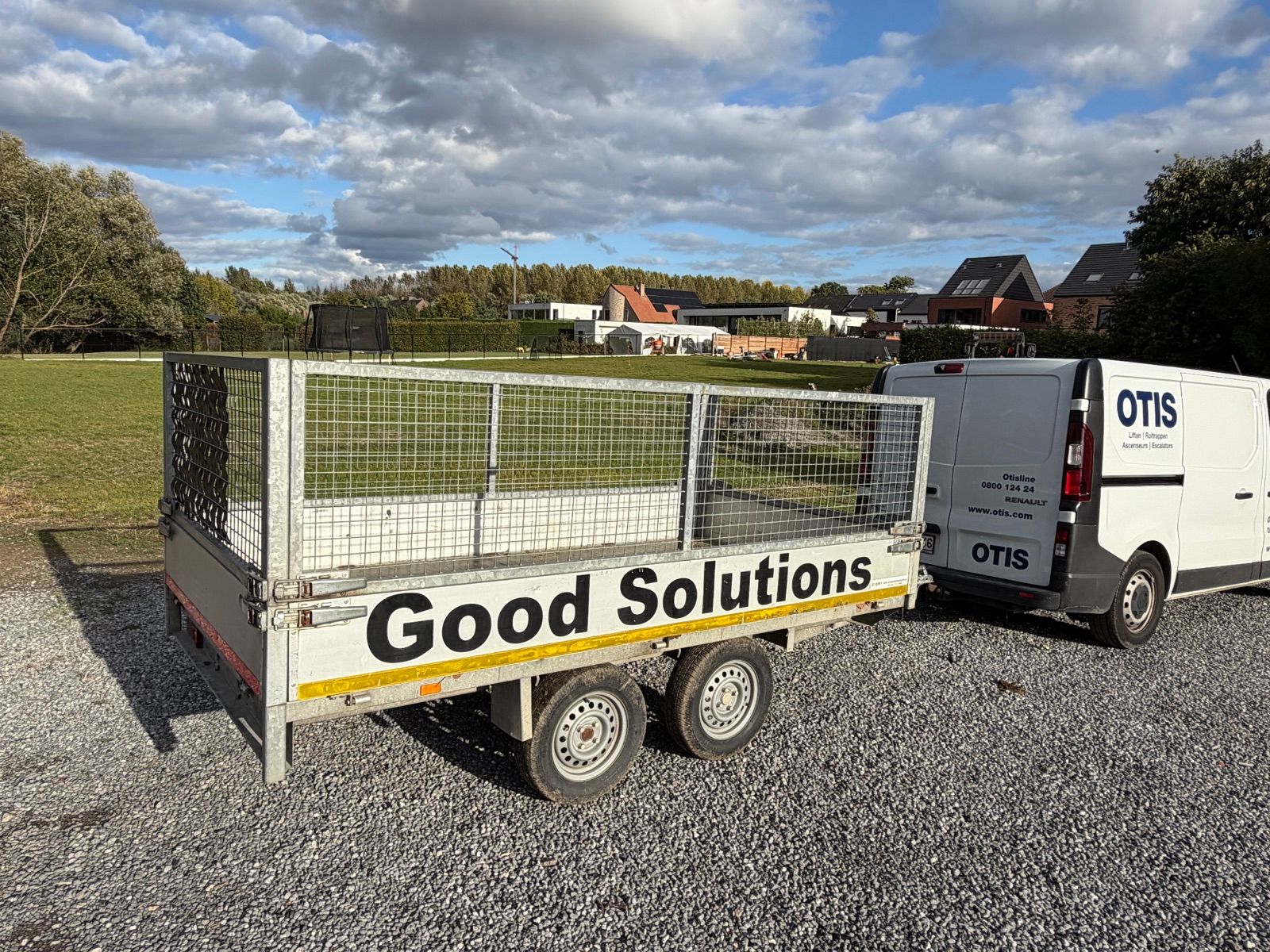 Trailer ongeremd 750kg 310cmx158cm