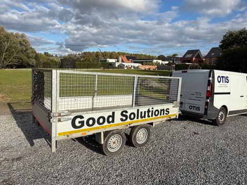 Trailer ongeremd 750kg 310cmx158cm